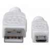 Manhattan 324069 USB cable 1.8 m USB A Micro-USB B Male White