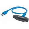 Manhattan 130424 cable interface/gender adapter USB 3.0 SATA Black