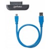 Manhattan 130424 cable interface/gender adapter USB 3.0 SATA Black