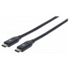 Manhattan USB 3.1 C, 1 m USB cable USB C Male Black