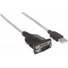 Manhattan 1.8m, USB/Serial DB9 Silver