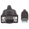 Manhattan 1.8m, USB/Serial DB9 Silver