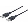 Manhattan 353892 USB cable 1 m USB A Male Black