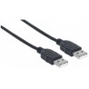 Manhattan 353915 USB cable 3 m USB A Male Black