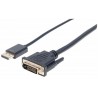 Manhattan 152136 cable interface/gender adapter DisplayPort DVI-D Black