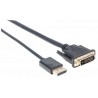Manhattan 152136 cable interface/gender adapter DisplayPort DVI-D Black