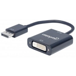 Manhattan 152228 cable interface/gender adapter DisplayPort DVI-D Black