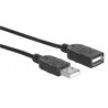 Manhattan 308519 USB cable 1 m USB A Male Female Black