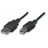 Manhattan 337779 USB cable 4.5 m USB A USB B Male Black