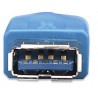Manhattan 325394 USB cable 1 m USB A Male Female Blue