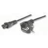 Manhattan , 1.8m power cable Black
