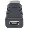 Manhattan 354677 cable interface/gender adapter USB C USB Mini-B Black