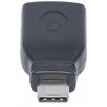 Manhattan Kabel / Adapter USB C USB A Black