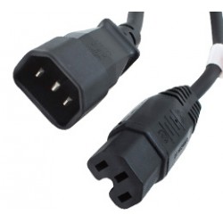 Origin Storage 2m C14M-C15F power cable C14 coupler C15 coupler