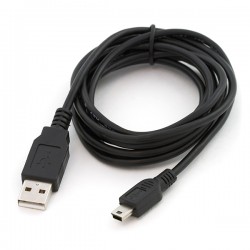 Origin Storage 5m USB A/Mini 5pin USB cable Mini-USB B Male Black
