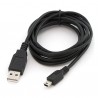 Origin Storage 5m USB A/Mini 5pin USB cable Mini-USB B Male Black