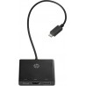 HP 1BG94AA USB-C HDMI/ USB 3.0/ USB-C Black