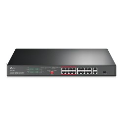 TP-LINK TL-SL1218P network switch Fast Ethernet (10/100) Black Power over Ethernet (PoE)