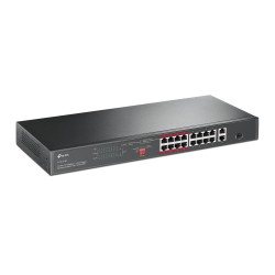 TP-LINK TL-SL1218P network switch Fast Ethernet (10/100) Black Power over Ethernet (PoE)