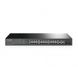 TP-LINK T1500-28PCT Managed L2 Fast Ethernet (10/100) Black 1U Power over Ethernet (PoE)