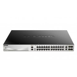 D-Link DGS-3130-30PS Managed L3 Gigabit Ethernet (10/100/1000) Black, Grey Power over Ethernet (PoE)