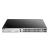 D-Link DGS-3130-30PS Managed L3 Gigabit Ethernet (10/100/1000) Black, Grey Power over Ethernet (PoE)