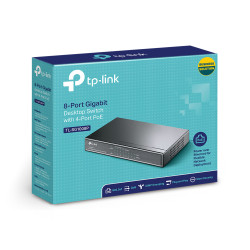 TP-Link TL-SG1008P network switch Unmanaged Gigabit Ethernet (10/100/1000) Power over Ethernet (PoE) Hazelnut