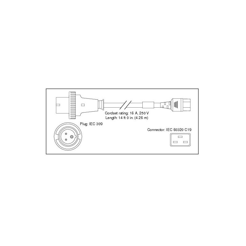 Cisco POWER CORD 250VAC 16A