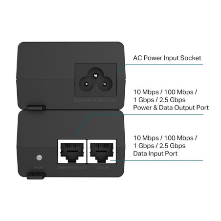 P-Link 2.5G PoE+ Injector