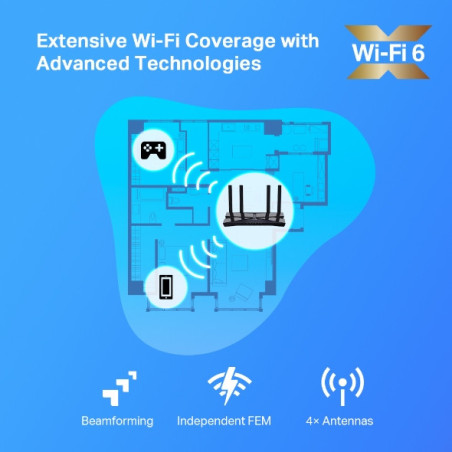 P-Link AX1800 Dual-Band Wi-Fi 6 Router