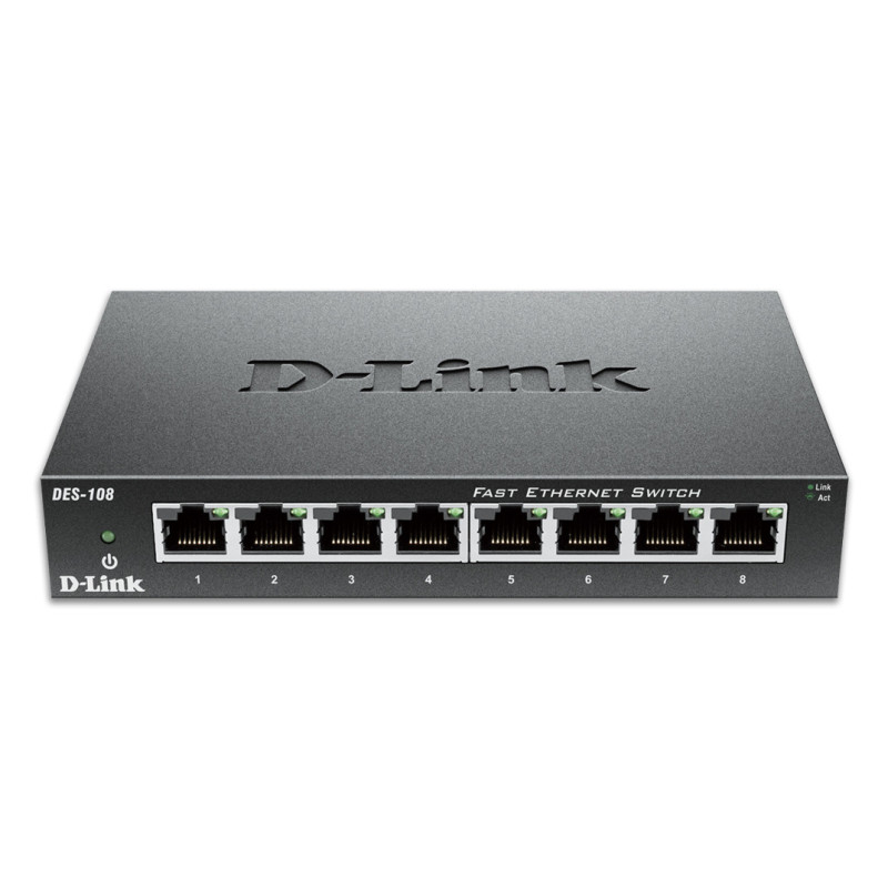 -Link D-Link 8-Port Fast Ethernet Unmanaged Desktop Switch -Link D-Link 8-Port Fast Ethernet Unmanaged Desktop Switch