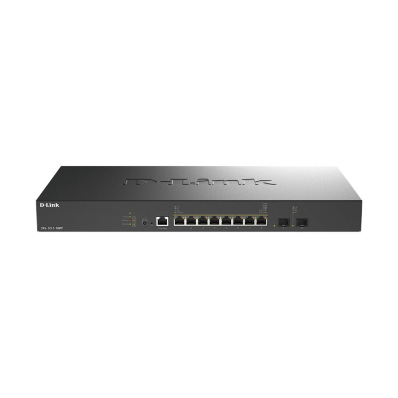 -Link D-Link DXS-1210-10MP 10-Port 10G Multi-Gigabit PoE++ Smart Managed Switch with 2 x 10G SFP+ Ports -Link D-Link DXS-1210-10MP 10-Port 10G Multi-Gigabit PoE++ Smart Managed Switch with 2 x 10G SFP+ Ports