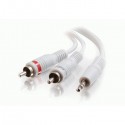 CablesToGo 2m 3.5mm Male to 2 RCA-Type Male Audio Y-Cable - iPod