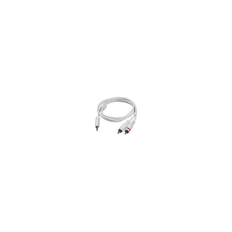CablesToGo  2m 3.5mm Male to 2 RCA-Type Male Audio Y-Cable - iPod