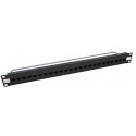 24 Port Thru-Coupler Cat5e UTP RJ45 Patch Panel