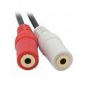 CablesToGo Value Series 3.5mm Stereo Plug to 3.5mm Stereo Jack x2 Y-Cable