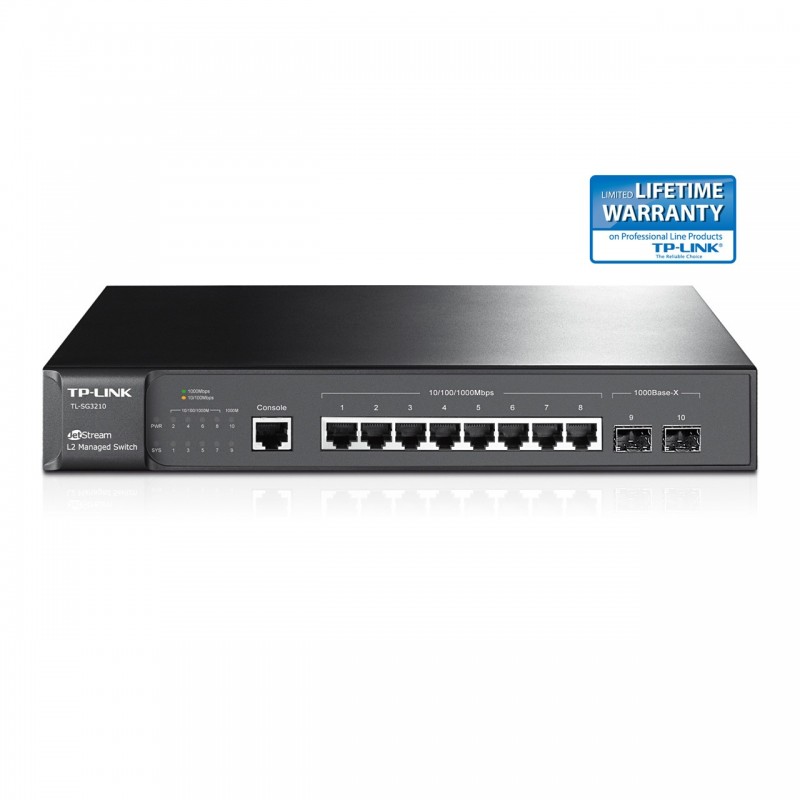 TP-LINK TL-SG3210 8-Port Gigabit L2 Managed Switch