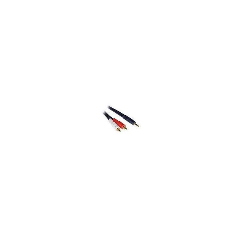 CablesToGo  5m Velocity 3.5mm Stereo Male to Dual RCA Male Y-Cable