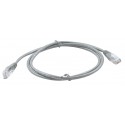 Grey Cat5e patch lead with a short boot