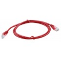Red Cat5e patch lead with a short boot