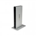 Universal USB 3.0 Laptop Docking Station w/ Dual DVI Video - HDMI & VGA Adapters, 2x USB Fast-Charge Ports, USB 3.0, GbE