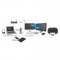 Universal USB 3.0 Laptop Docking Station w/ Dual DVI Video - HDMI & VGA Adapters, 2x USB Fast-Charge Ports, USB 3.0, GbE