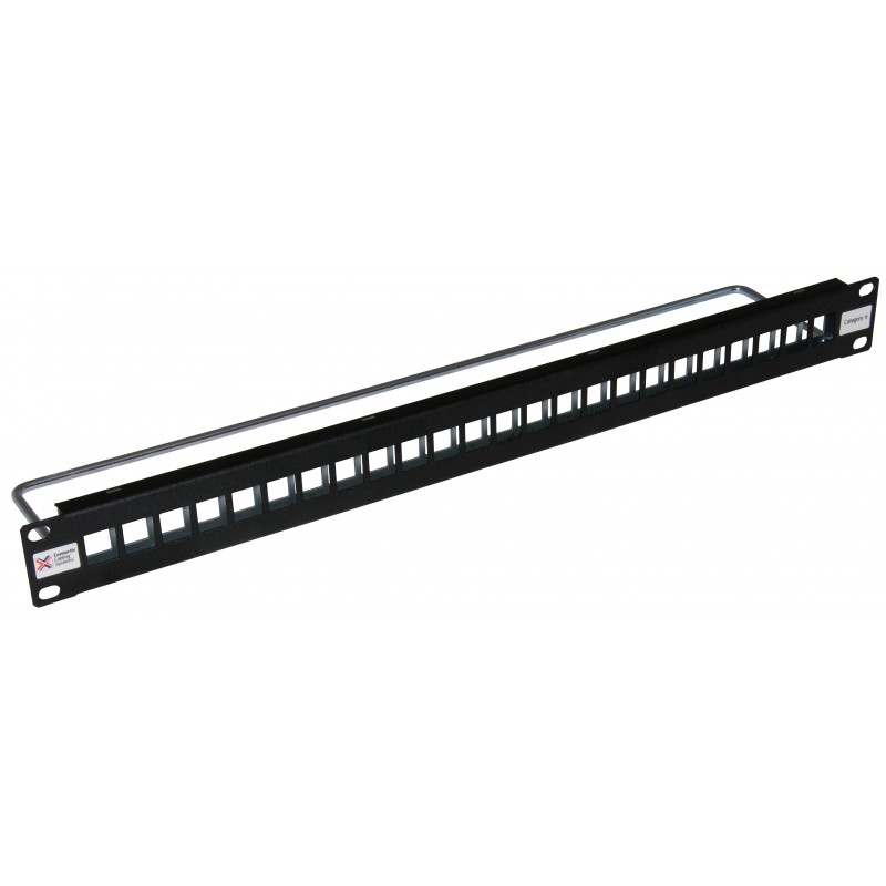 24 Way FTP Keystone Patch Panel Cat6a Patch Panels & Keystone Jack Frames