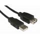 USB 2.0 A Male - A Female Extension Cable 