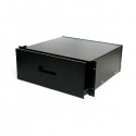 StarTech.com 4U Black Steel Storage Drawer for 19in Racks and Cabinets