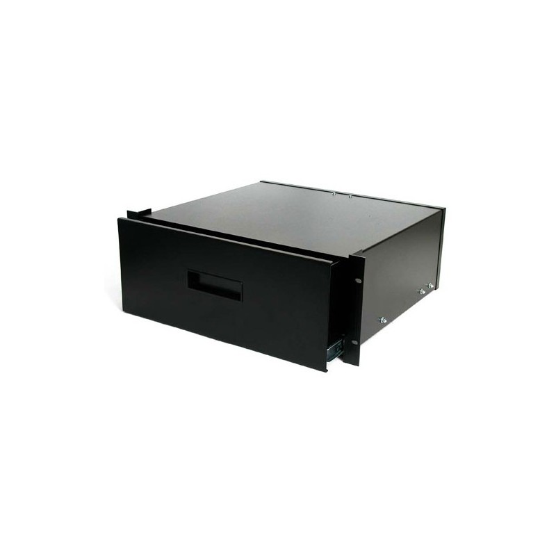 StarTech.com 4U Black Steel Storage Drawer for 19in Racks and Cabinets