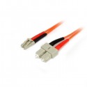 StarTech.com 1m 50/125 Multimode LC-SC Fiber Cable