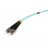 StarTech.com  1m 10Gb Aqua ST/ST Duplex 50/125 Multimode LSZH Fiber Cable