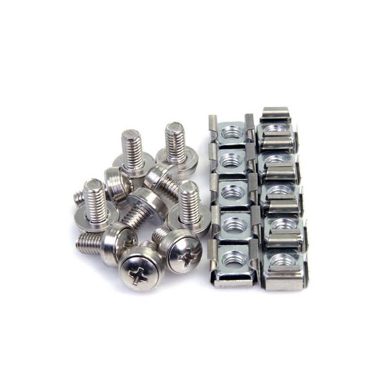 StarTech.com 100Pkg M6 Mounting Screws &amp;amp; Cage Nuts