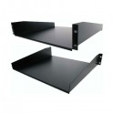 StarTech.com Black Standard Universal Server Rack Cabinet Shelf